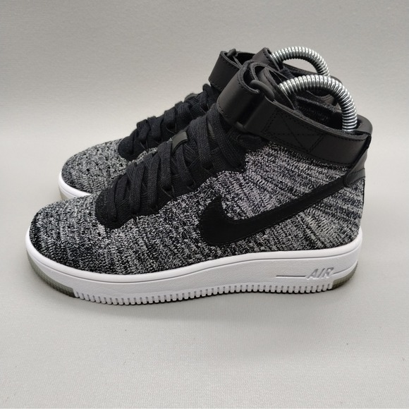 Nike Shoes - Nike‎ Air Force 1 Flyknit Casual Sneakers Womens Size 6 Black White Hi Top
